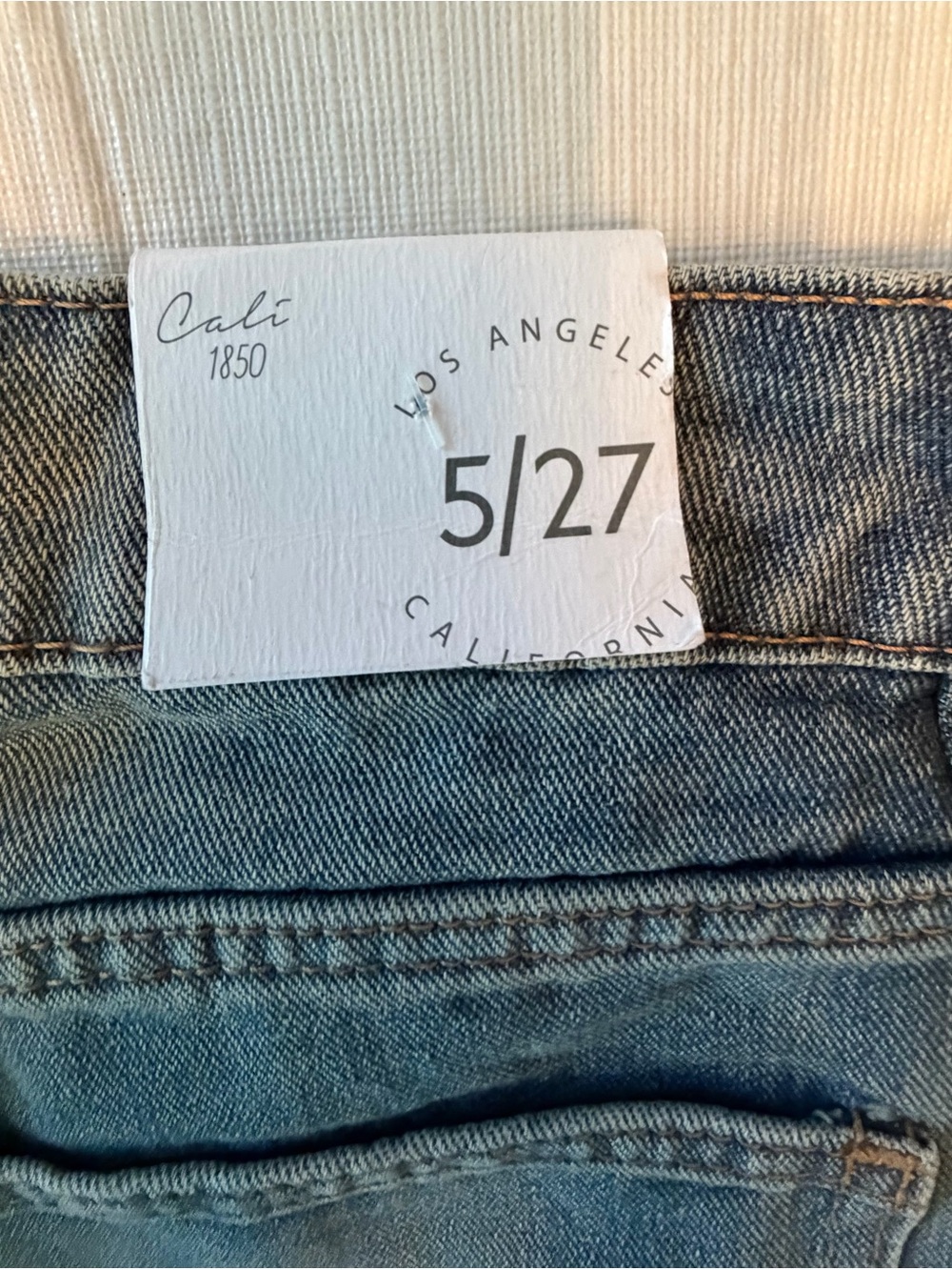 NEW Cali 1850 Wide Leg Star Patch Jeans - with Concho belt included - Picture 13 of 14